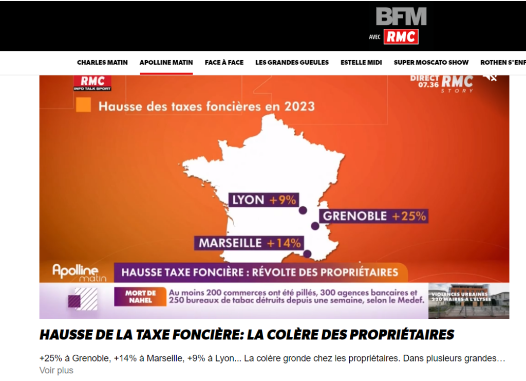 hausse de la taxe foncière colère des propriétaires
