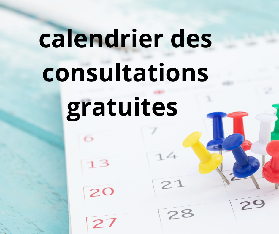 calendrier consultations gratuites
